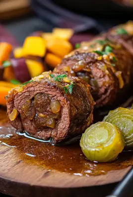 Zarte Rinderrouladen im Backofen zubereitet 20 Zarte Rinderrouladen im Backofen zubereitet