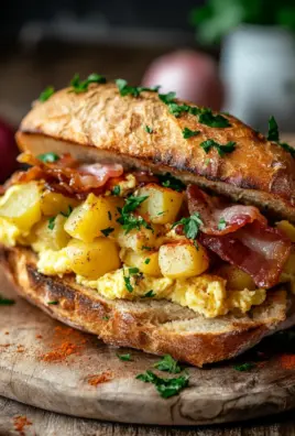 Bauernfrühstücks-Sandwich
