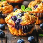 Beste Blaubeer-Streusel-Muffins ever - Jumbo Blueberry-Muffins