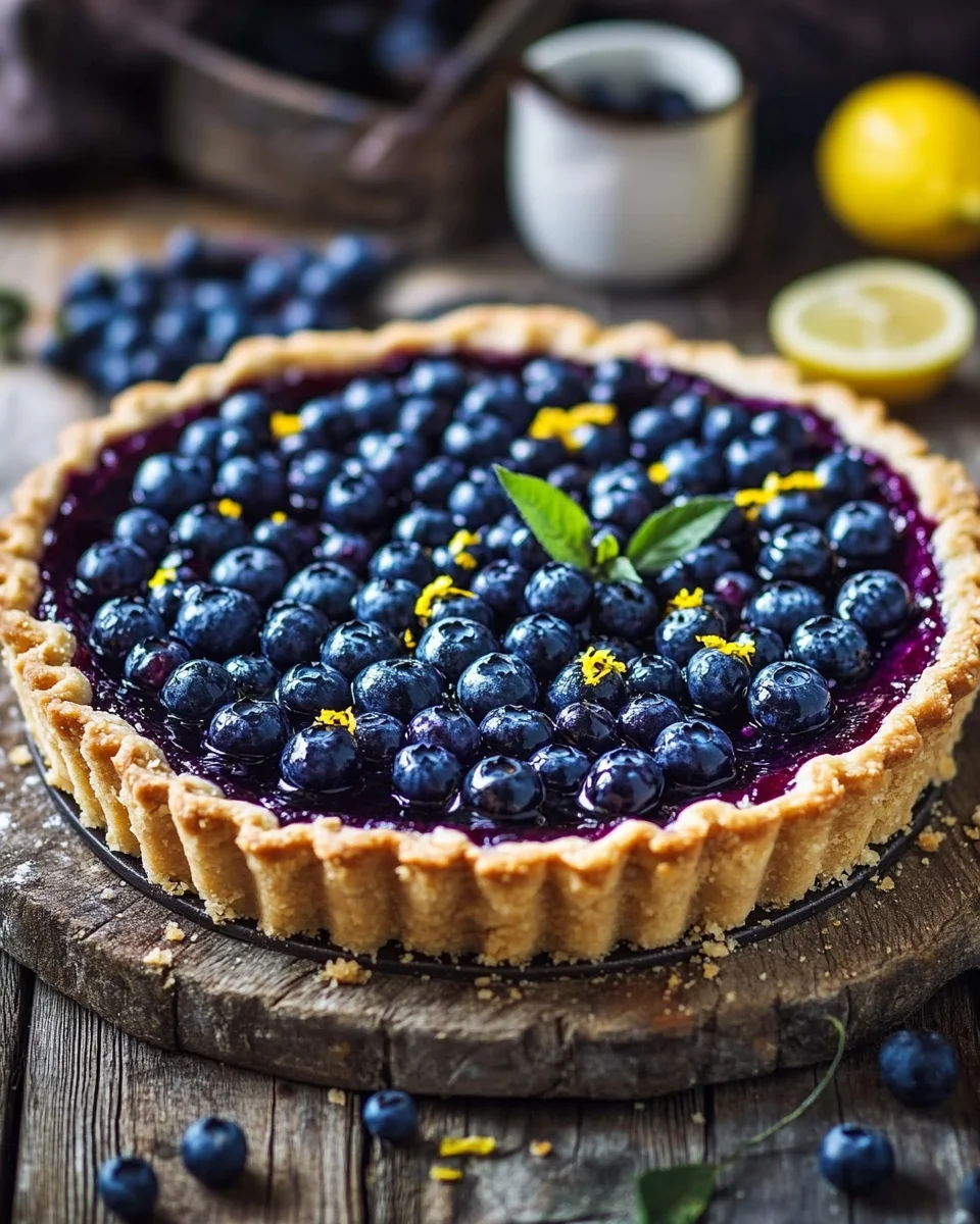 Blaubeer-Tarte mit Vanille-Schmand und Streuseln 19 Blaubeer-Tarte