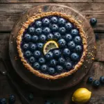 Blaubeer-Tarte mit Vanille-Schmand und Streuseln
