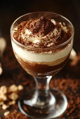 Capuccino-Creme, die wie Tiramisu schmeckt