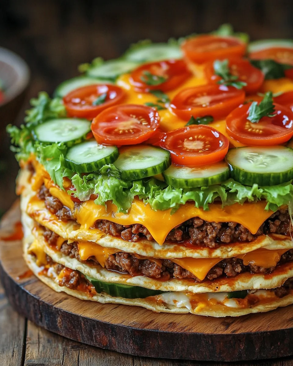 Cheeseburger-Torte
