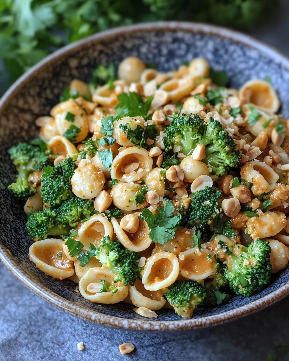 Cremige Erdnuss Brokkoli Orecchiette Pasta 19 Cremige Erdnuss Brokkoli Orecchiette Pasta