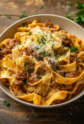 Cremige kalabrische Chili-Pappardelle mit Wurst und Fenchel 50 Cremige kalabrische Chili-Pappardelle mit Wurst und Fenchel
