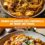 Cremige kalabrische Chili-Pappardelle mit Wurst und Fenchel 22 Pinterest Hidden Image