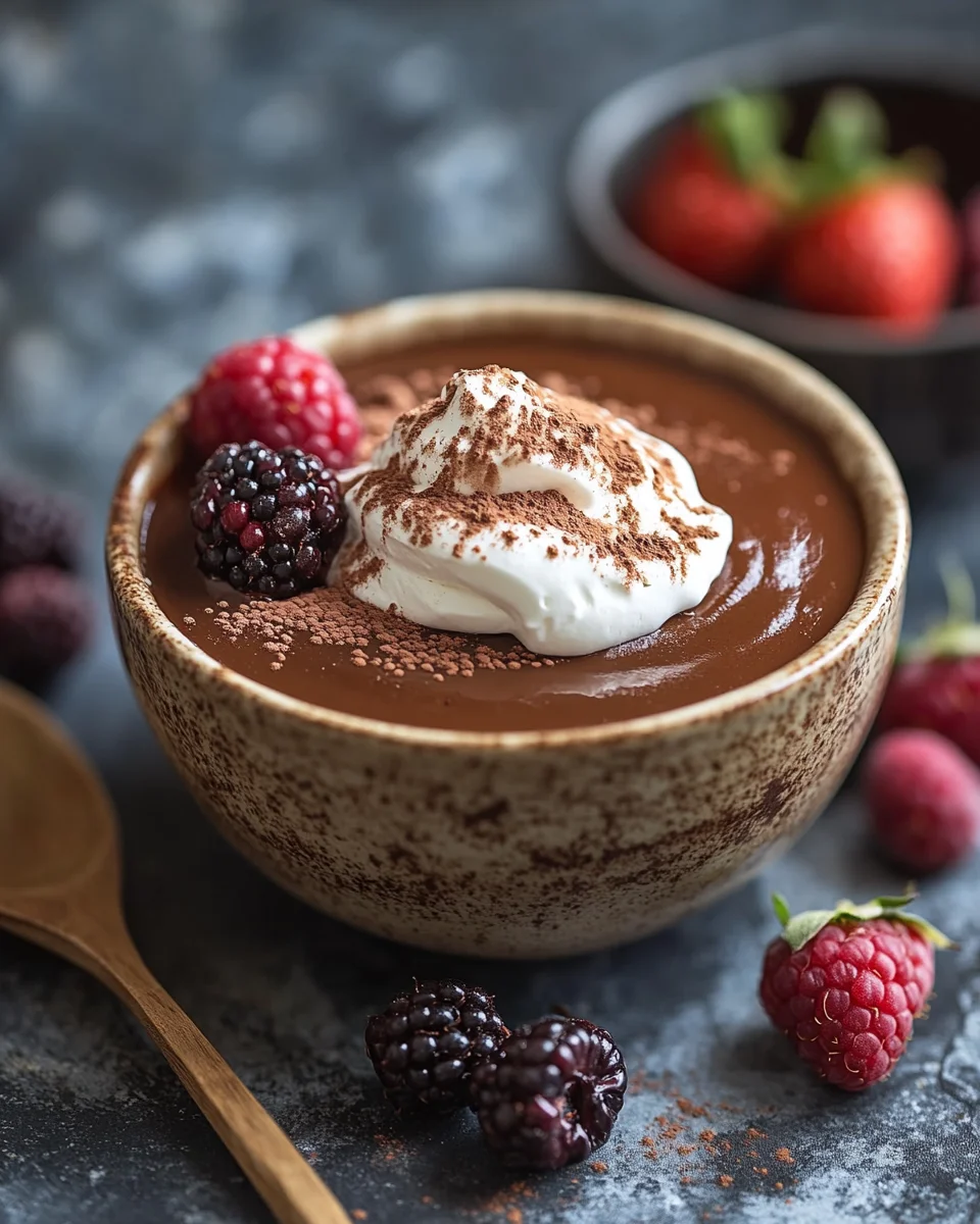Cremiger Schokoladenpuddingbrei 20 Cremiger Schokoladenpuddingbrei