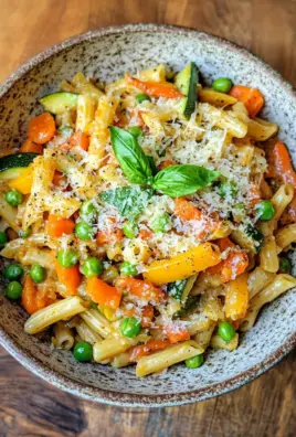 Ein-Topf-Kritharaki mit Gemüse und Parmesan