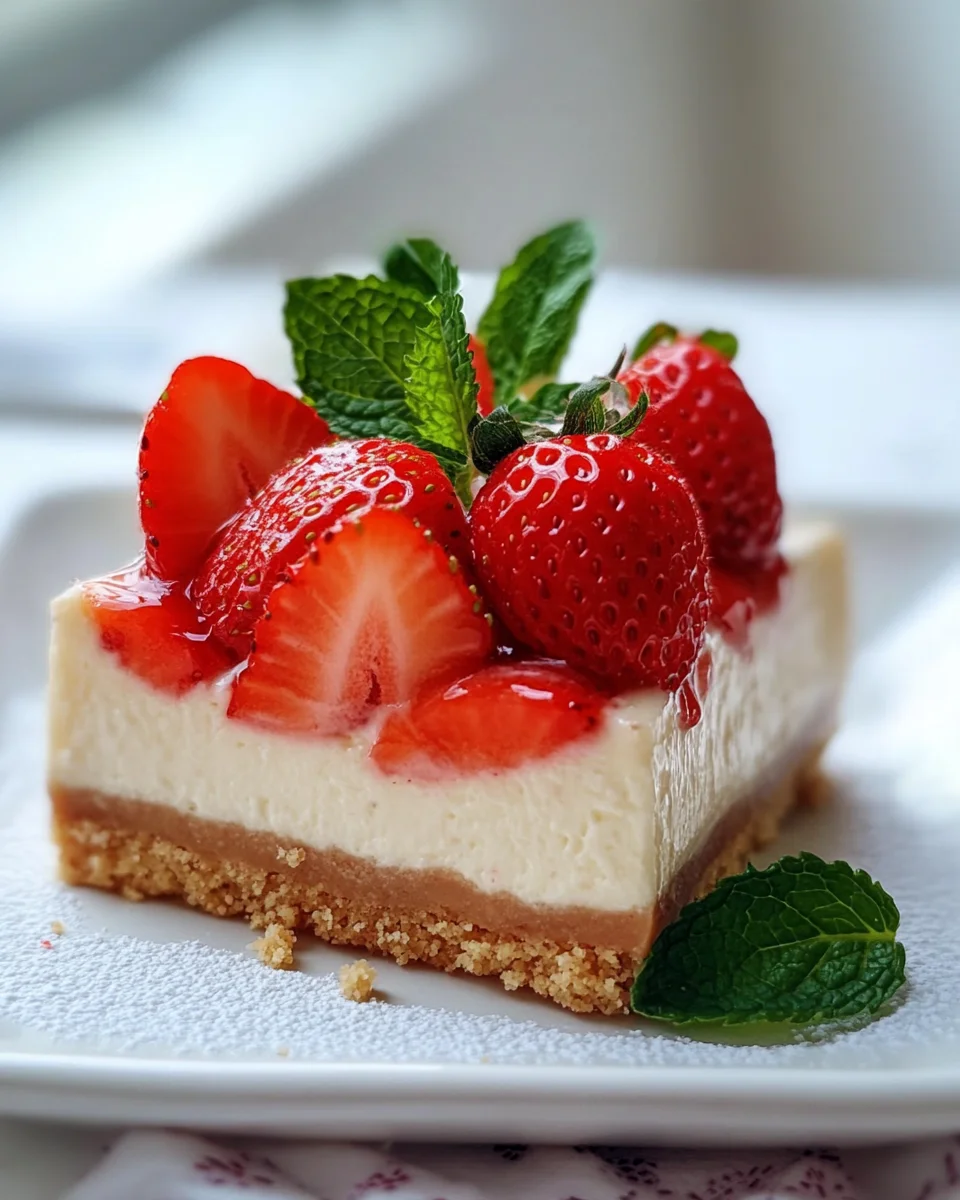 Erdbeer-Cheesecake-Häppchen