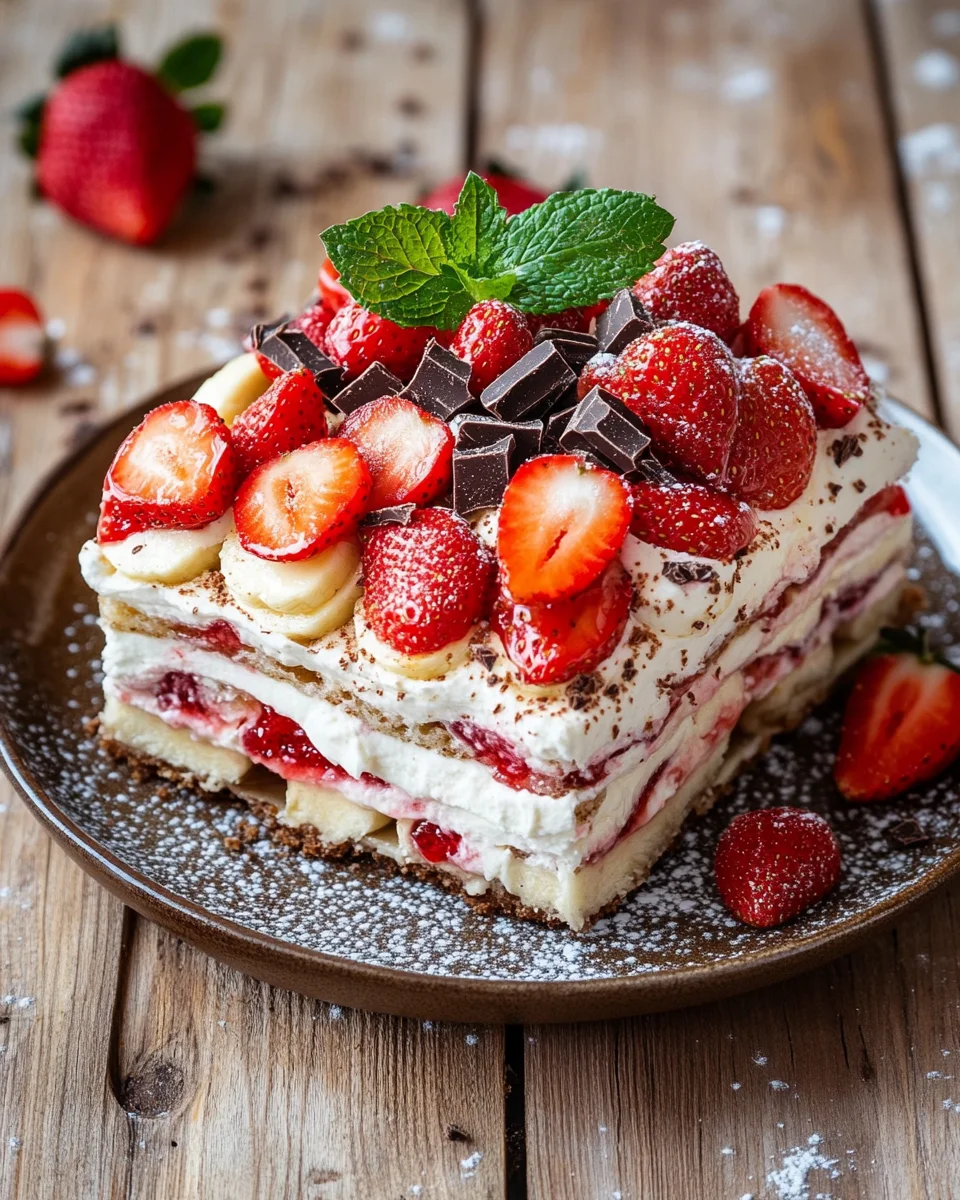 Erdbeer-Stracciatella-Bananen-Torte 24 Erdbeer-Stracciatella-Bananen-Torte