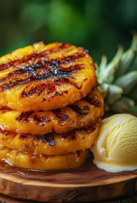 Gegrillte Ananas mit Honig & Zimt