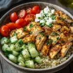 Griechische H&auml;hnchen-Bowl