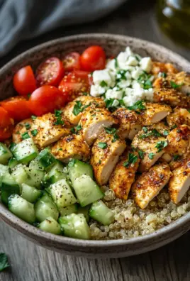 Griechische Hähnchen-Bowl
