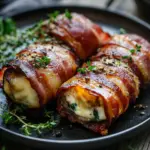 H&auml;hnchenfilet im Speckmantel mit K&auml;sef&uuml;llung
