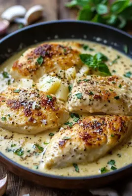Hähnchenfilet in Frischkäse-Parmesan-Soße