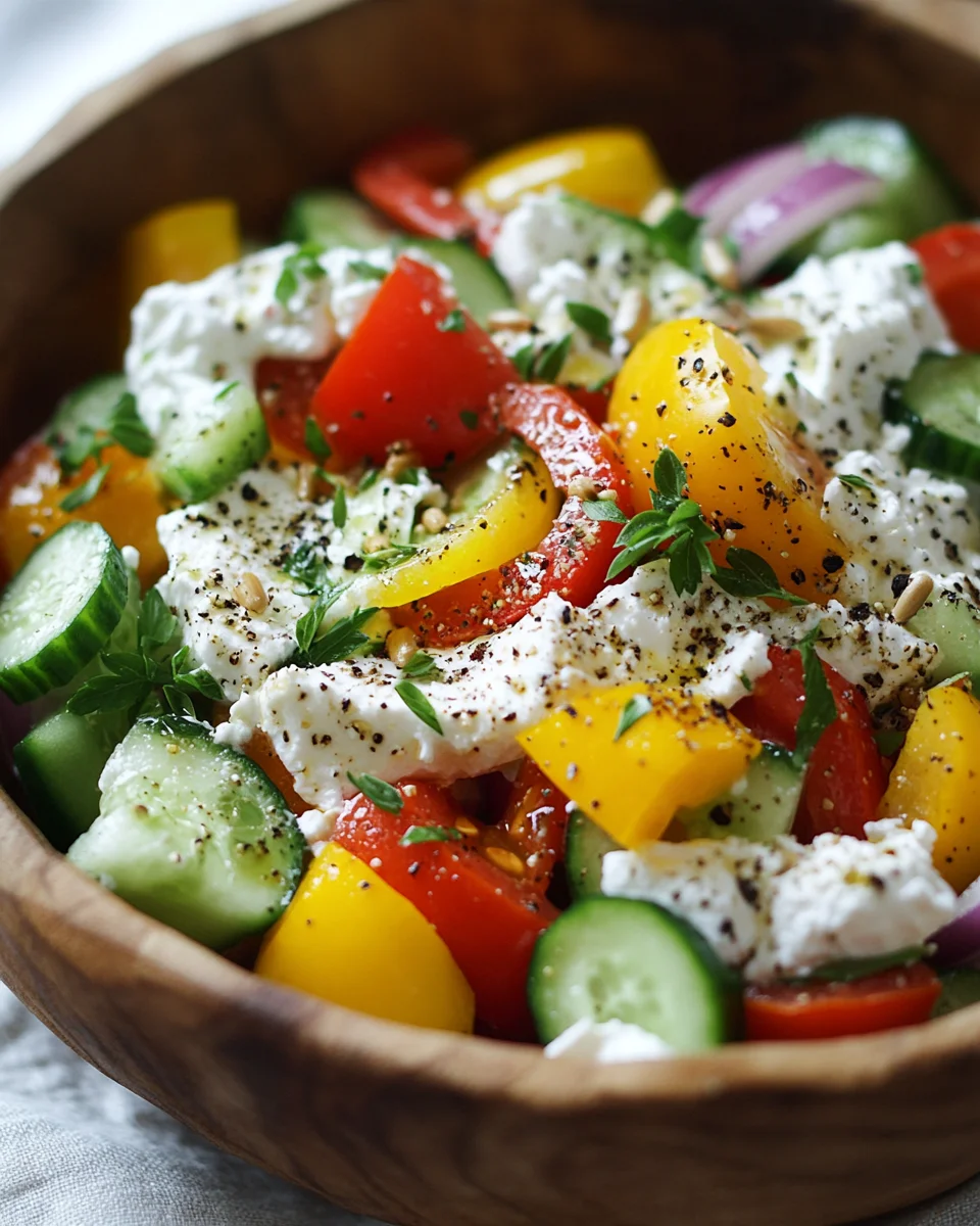 Hüttenkäse-Salat