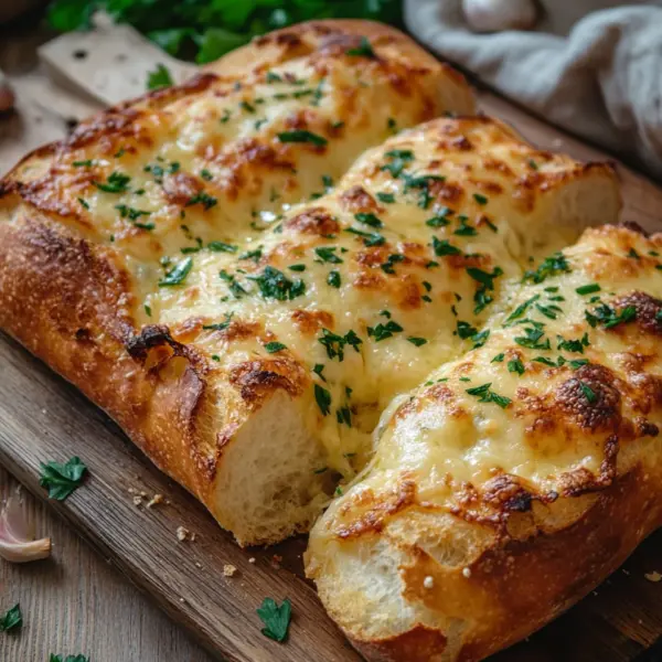 Käse-Knoblauchbrot zum Aufbacken
