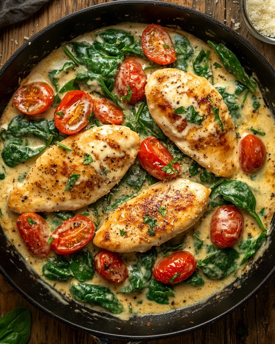 Keto Hähnchen-Spinat-Tomaten-Pfanne 17 Keto Hähnchen-Spinat-Tomaten-Pfanne