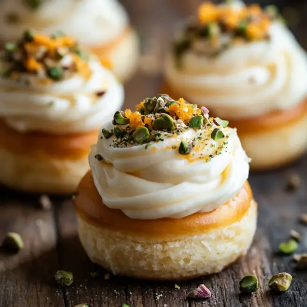 Lockere Pistazien-Heferollen mit Orangen-Frischkäse-Frosting