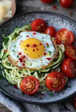 Low Carb Zucchini Nester mit Spiegelei 20 Low Carb Zucchini Nester mit Spiegelei