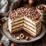 Nusskuchen mit Nougatcreme