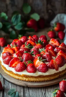 Omas Erdbeerkuchen mit Pudding