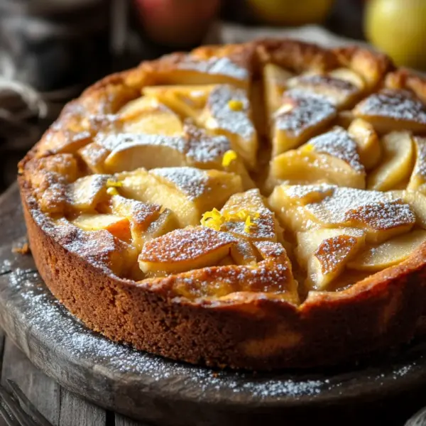 Omas versunkener Apfelkuchen