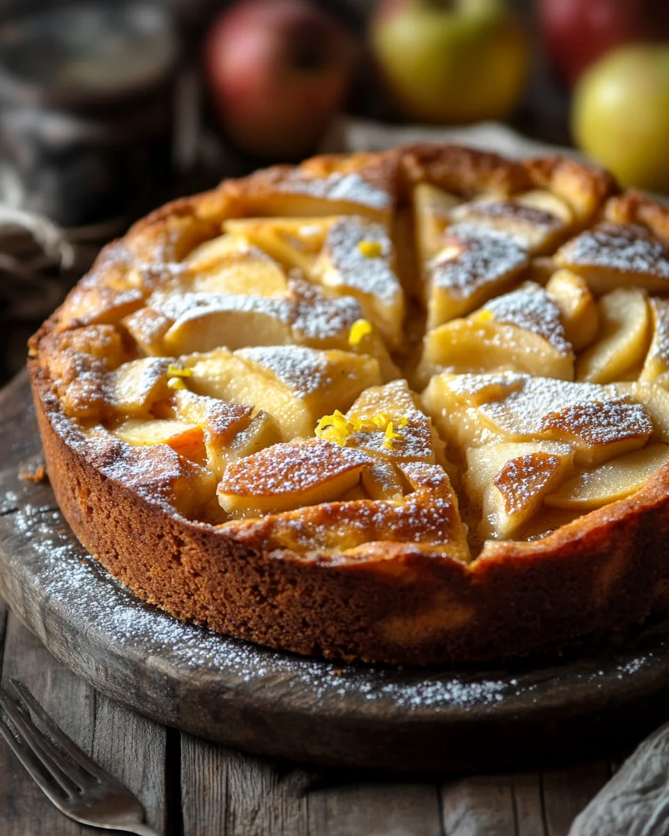 Omas versunkener Apfelkuchen