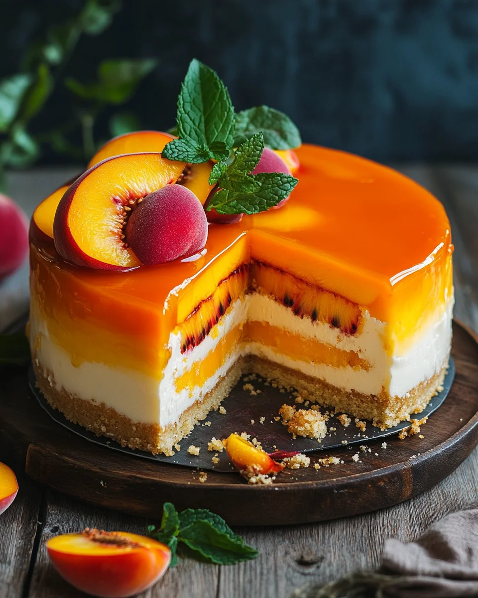 Pfirsich Maracuja Torte ohne Backen