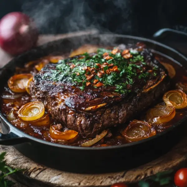 Räuberbraten Rezept, schmort im Ofen einfach vor sich hin!