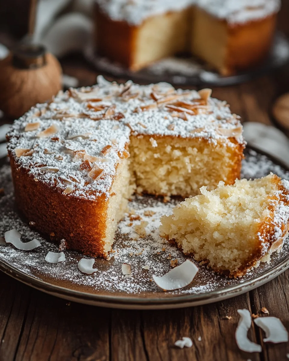 Saftiger Kokosnusskuchen