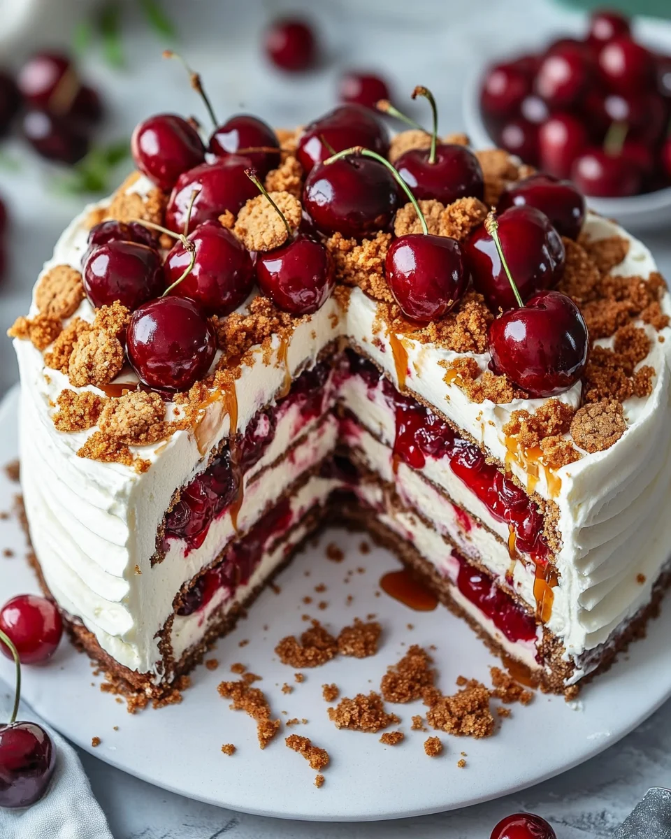 Spekulatius Kirsch Sahnetorte