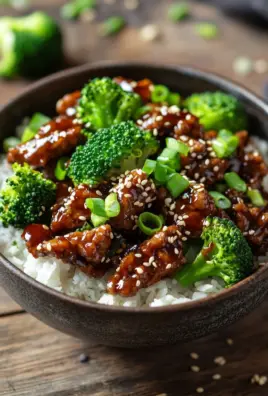 Teriyaki-Hackfleisch-Pfanne mit Brokkoli