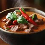 Thail&auml;ndisches Rindfleisch mit roter Curryso&szlig;e