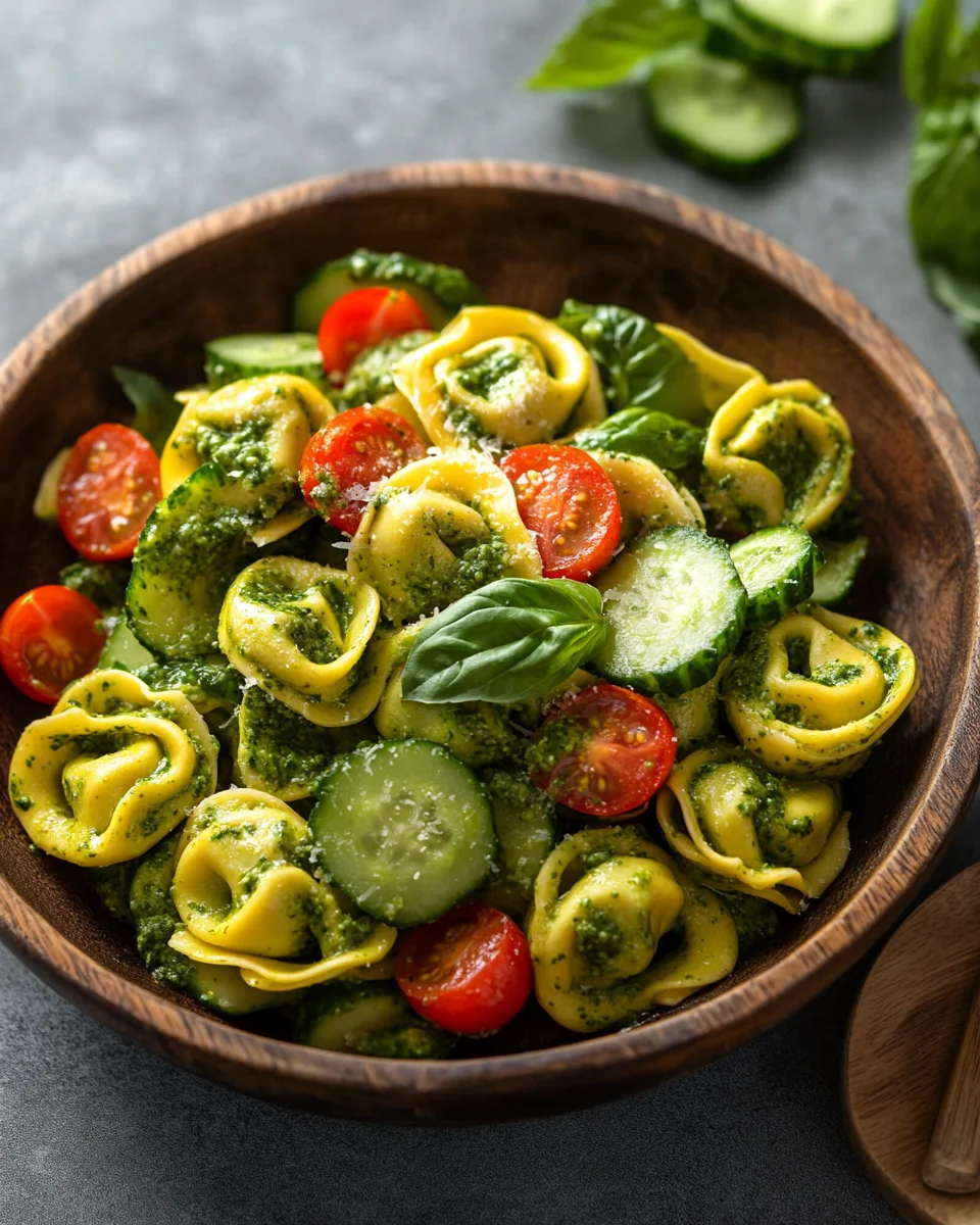 Tortellini-Salat mit Pesto